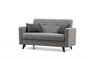Atelier Del Sofa Polya - Sofá-cama de 2 plazas Gris claro